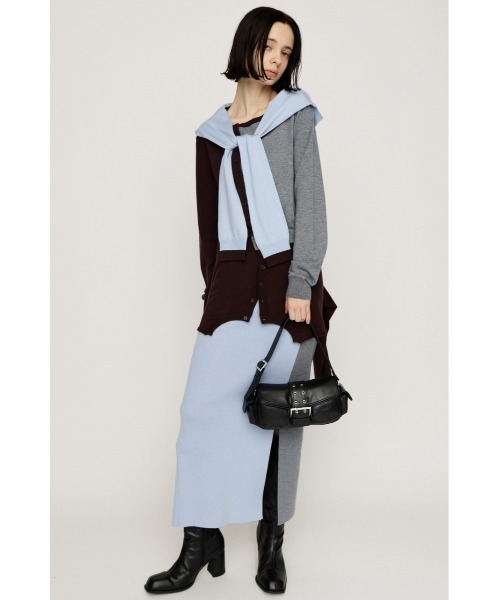 SLY（スライ） ニット セーター SLEEVE DOCKING KNIT TOPS スリーブ