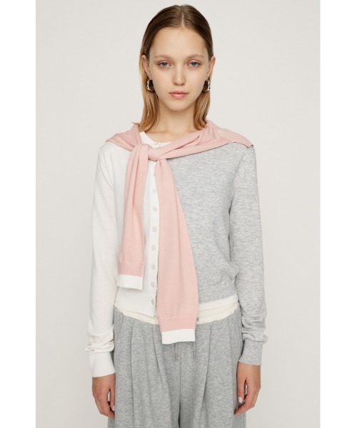 ニット/セーター MINI KNIT DOCKING SHIRT SLY（スライ） ニット セーター SLEEVE DOCKING KNIT TOPS スリーブ
