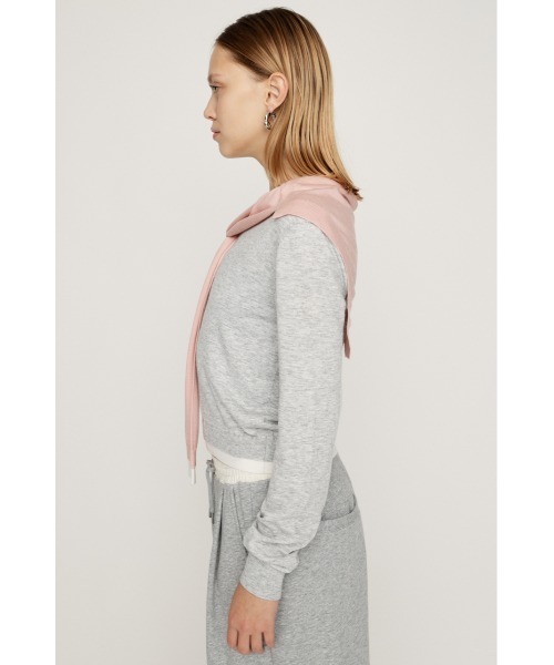 SLY（スライ） ニット セーター SLEEVE DOCKING KNIT TOPS スリーブ 