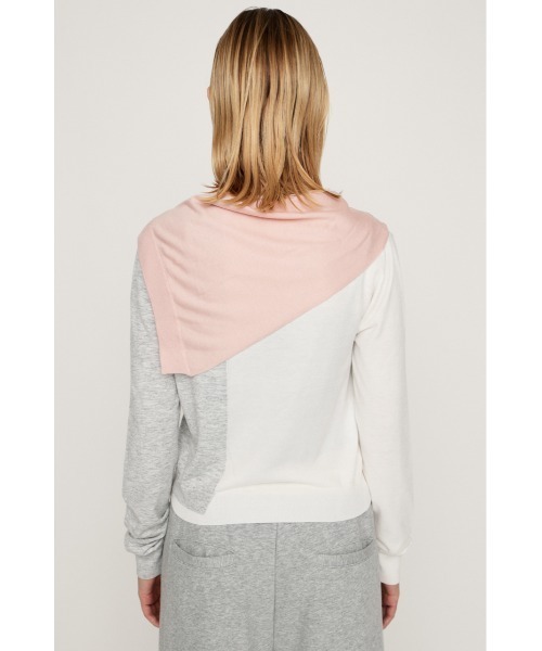 ニット/セーター MINI KNIT DOCKING SHIRT SLY（スライ） ニット セーター SLEEVE DOCKING KNIT TOPS スリーブ