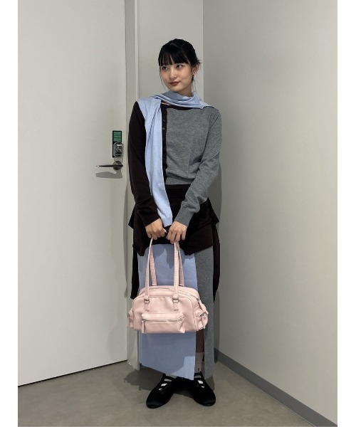 ニット/セーター MINI KNIT DOCKING SHIRT SLY（スライ） ニット セーター SLEEVE DOCKING KNIT TOPS スリーブ