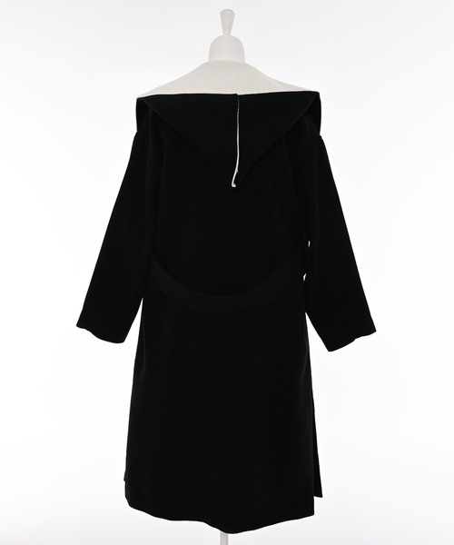 Narcissus（ナルシス） ノーカラーコート コート 「2WAY」バイカラー