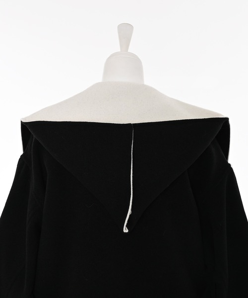 Narcissus（ナルシス） ノーカラーコート コート 「2WAY」バイカラー