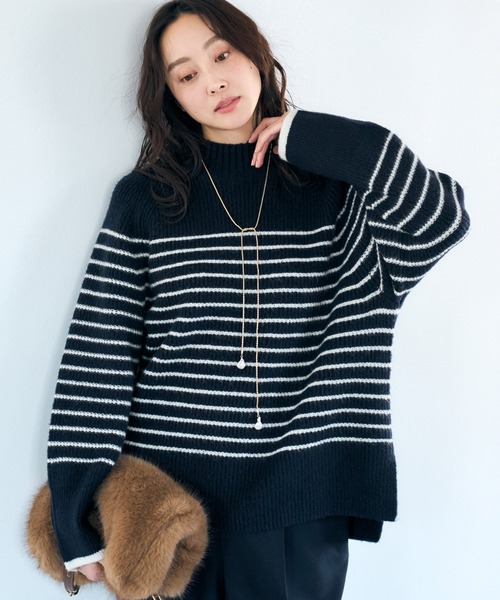 Elura（エルーラ） ニット セーター ハイネックアゼニット/621805