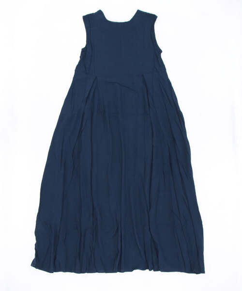 「ECRIRE」 ノースリーブワンピース L ネイビー レディース_画像6