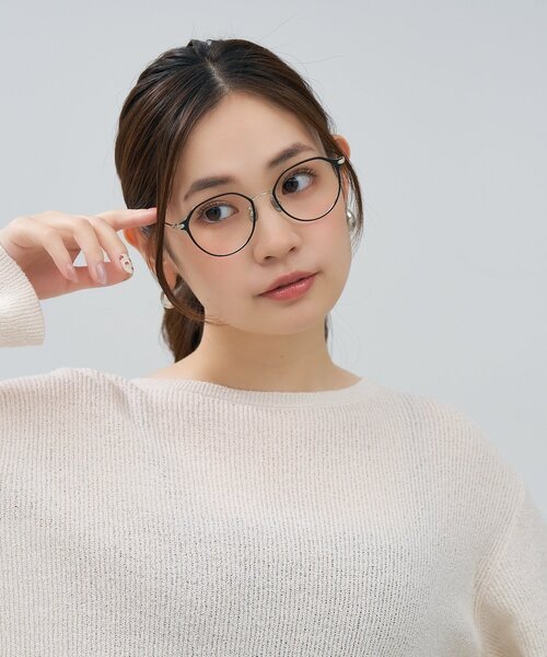 Zoff（ゾフ） 伊達メガネ メガネ 眼鏡 ボストン型 メガネ｜チタン