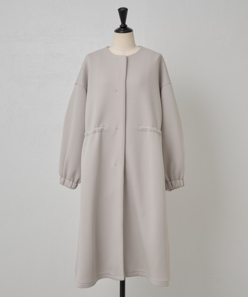 BEARDSLEY（ビアズリー） ノーカラーコート FREE ブラック レディース