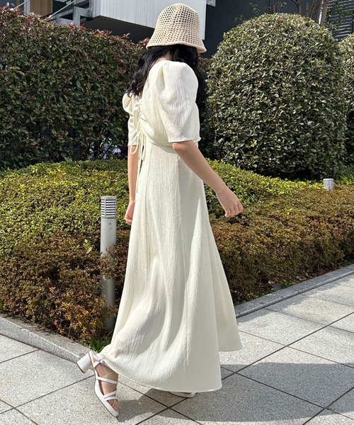 「one after another NICE CLAUP」 コンビワンピース FREE ブラック レディース_画像6