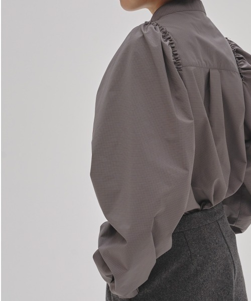 TODAYFUL ブラウス シャツ Puffshoulder Check Blouse レディース