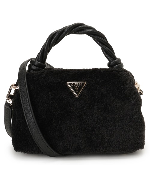 美品Guessハンドバック(ショルダー付き) ゲス GUESS AVIS Small Satchel （BLA） ショルダーバッグ レディース