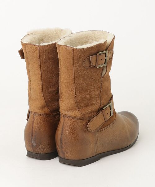 「JOHNNY MOKE」 ショートブーツ 35 ブラウン レディース_画像2