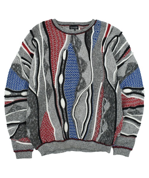 VINTAGE セーター ニット 「USED」90's TOSANI 3Dニット メンズ
