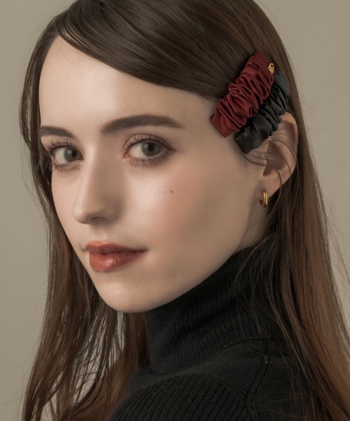 muku ヘアピン 入学式 卒業式 HAIR PIN/LEATHR×SATIN : ZOZOTOWN Yahoo