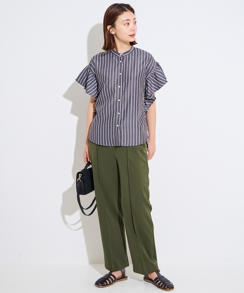 「LAVEANGE」 半袖ブラウス 3L ブルー レディース_画像8
