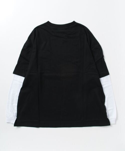 「Subciety」 長袖Tシャツ LARGE ホワイト×ブラック メンズ_画像2