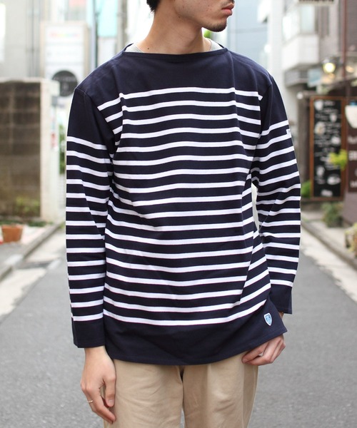 値下げ♦︎新品タグ付き　ORCIVAL 長袖Tシャツ ORCIVAL（オーシバル） 長袖Tシャツ 6 ダークネイビー メンズ