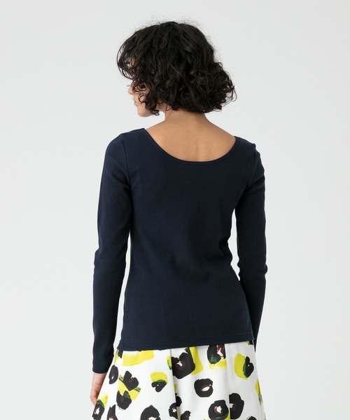 [allureville] трикотажный джемпер с длинным рукавом 2 "теплый" белый женский 