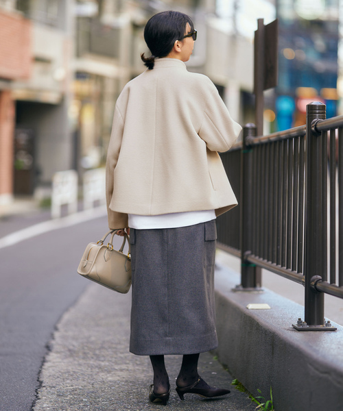 IENA ホワイトツイードジャケット　38 IENA（イエナ）の「ホワイトツイードジャケット（その他アウター