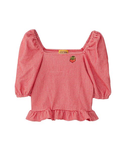 HYSTERIC GLAMOUR 半袖カットソー レッド y2k HYSTERIC GLAMOUR（ヒステリックグラマー） 半袖カットソー FREE