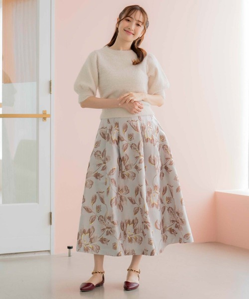 「NOELA」 半袖ニット フリー オフホワイト レディース_画像7