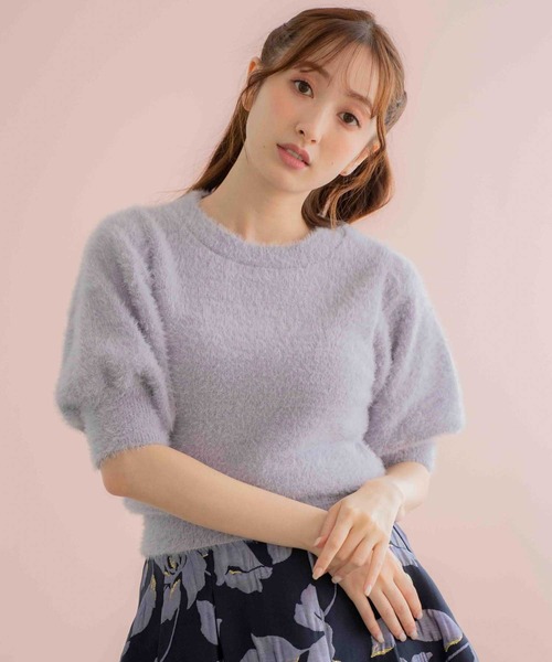 「NOELA」 半袖ニット フリー オフホワイト レディース_画像8