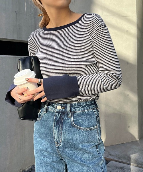 「CAPRICIEUX LE'MAGE」 長袖ニット FREE ベージュ レディース_画像2