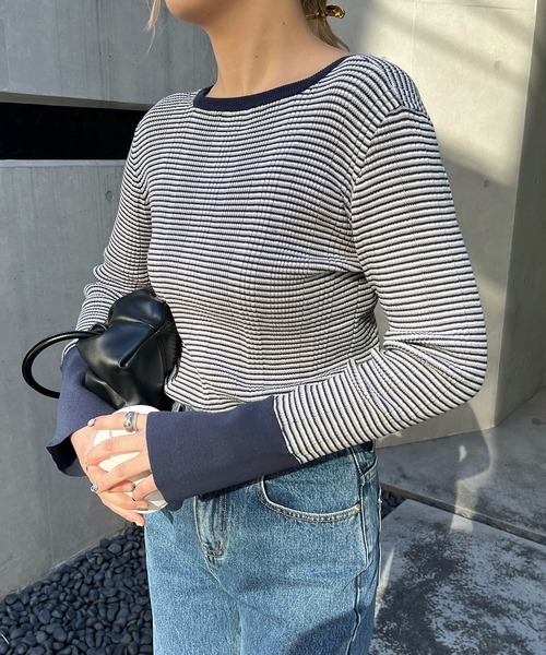 「CAPRICIEUX LE'MAGE」 長袖ニット FREE ベージュ レディース_画像4