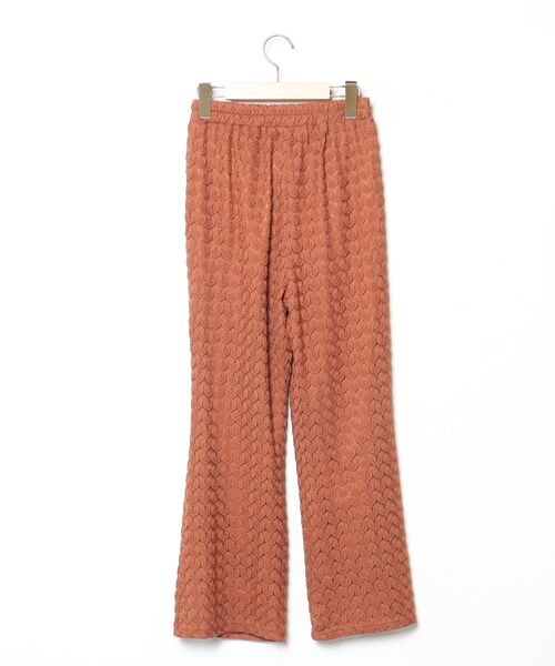 「hinari」 イージーパンツ S ブラウン レディース_画像2