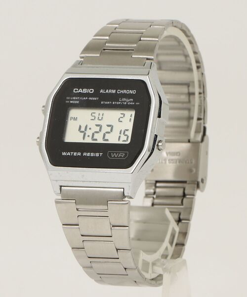 CASIO（カシオ） デジタル腕時計 FREE ブラック×シルバー メンズ