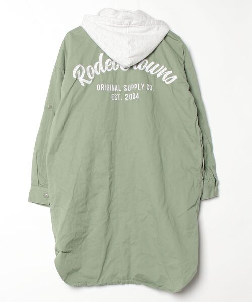 「Rodeo Crowns」 ワンポイント長袖ワンピース FREE グリーン レディース_画像2