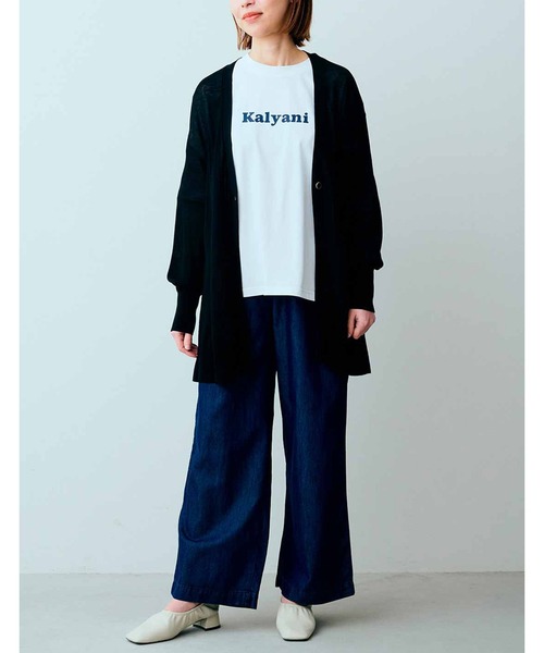 「IEDIT」 ニットカーディガン - グリーン レディース_画像2