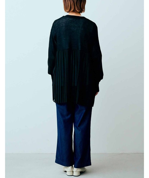 「IEDIT」 ニットカーディガン - グリーン レディース_画像4