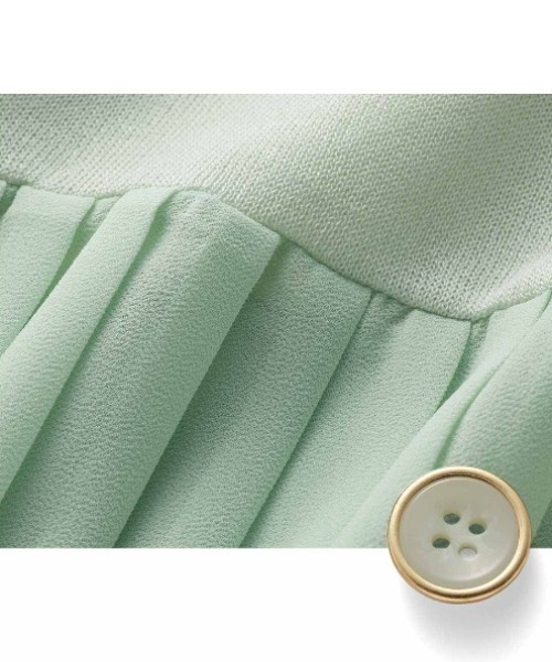 「IEDIT」 ニットカーディガン - グリーン レディース_画像9