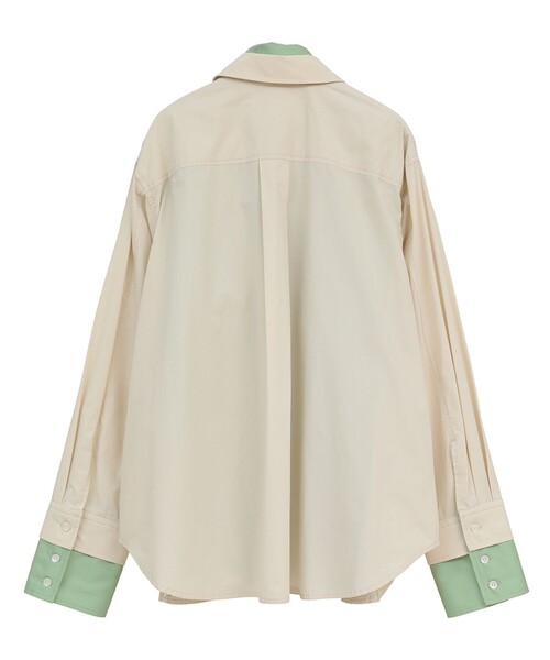 CLANE（クラネ） ブラウス シャツ 「CLANE/クラネ」TWO TONE LAYERED