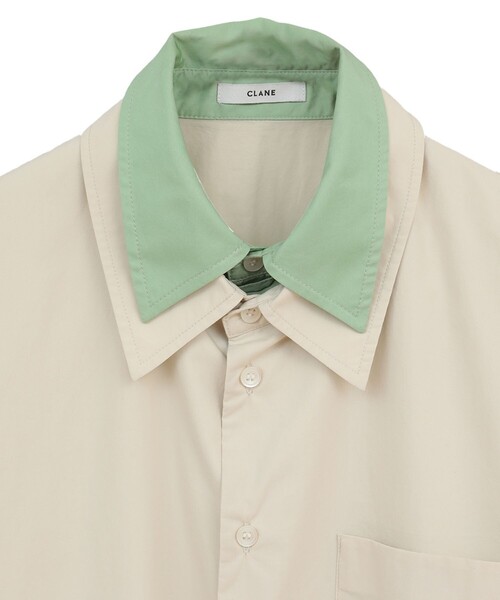 シャツ+ブラウス(長袖+七分) CLANE TWO TONE LAYERED SHIRTS TWO TONE LAYERED SHIRTS（シャツ/ブラウス）｜CLANE（クラネ）の