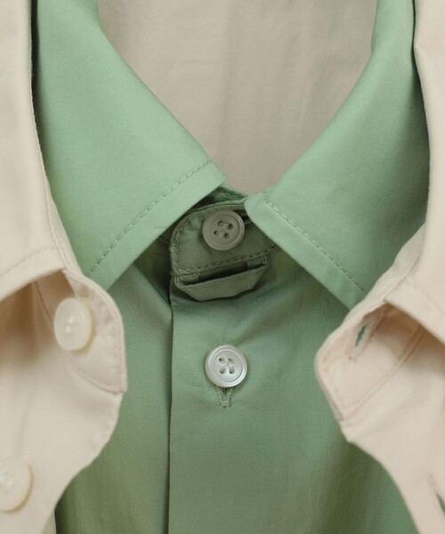 CLANE（クラネ） ブラウス シャツ 「CLANE/クラネ」TWO TONE LAYERED