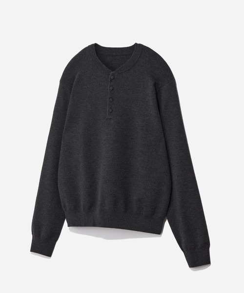 HARE（ハレ） セーター ニット Premium Woolヘンリーネックニット(HARE