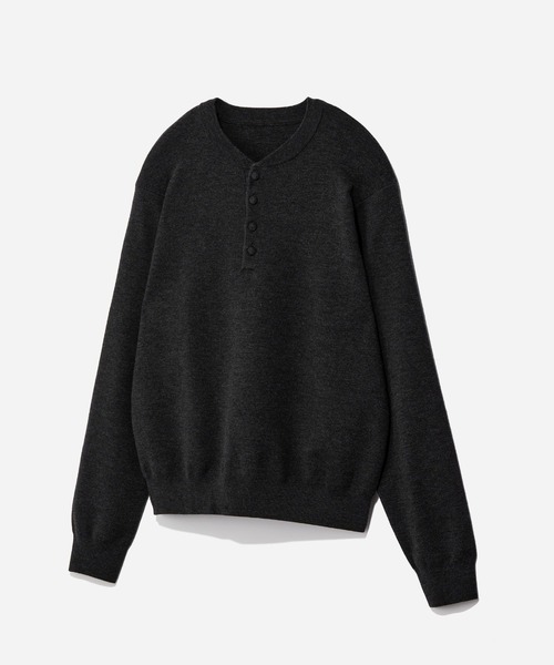 HAREニットセーター HARE（ハレ） セーター ニット Premium Woolヘンリーネックニット(HARE