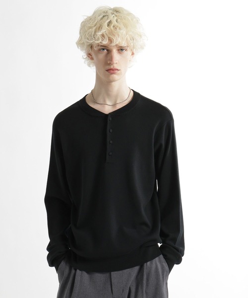 HARE（ハレ） セーター ニット Premium Woolヘンリーネックニット(HARE