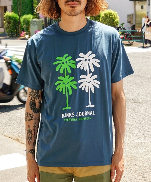 「BANKS」 半袖Tシャツ MEDIUM ブラック メンズ_画像5