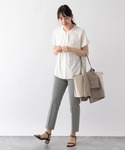 「GLOBAL WORK」 半袖ブラウス LA...の詳細画像1