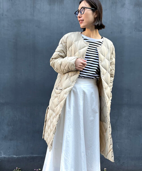 TAION（タイオン） ダウンコート「NOLLEY'Sコラボ」 M ベージュ