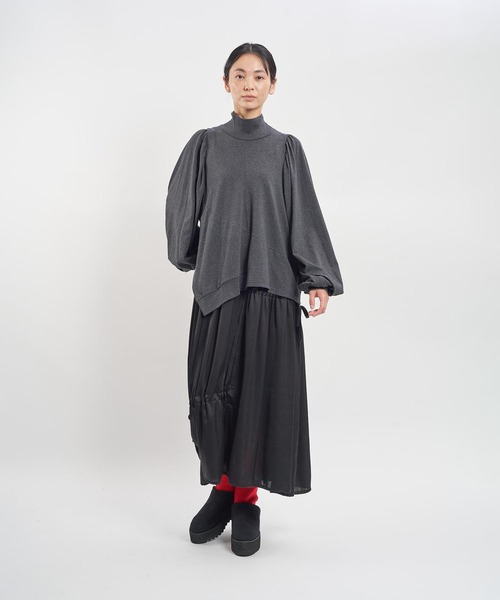 「gomme」 ドッキングワンピース MEDIUM ブラック レディース_画像2