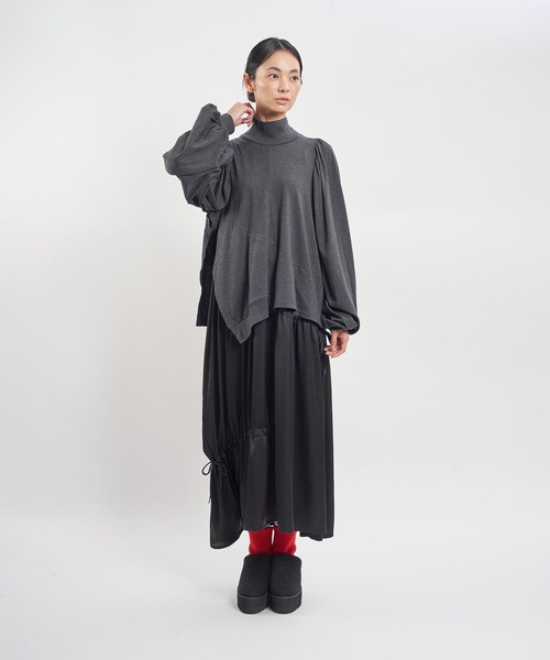 「gomme」 ドッキングワンピース MEDIUM ブラック レディース_画像3