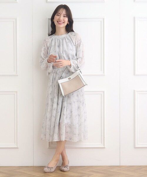 「couture brooch」 長袖ワンピース 42 ブラック レディース_画像3