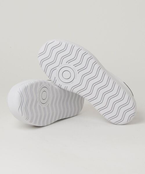 「New Balance」 ローカットスニーカー 23.5cm ホワイト×カーキブラウン レディース_画像3