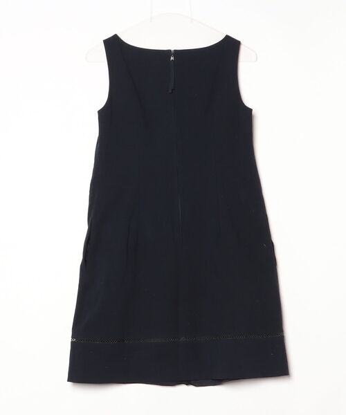 「FOXEY NEW YORK」 ノースリーブワンピース 38 ネイビー レディースの画像