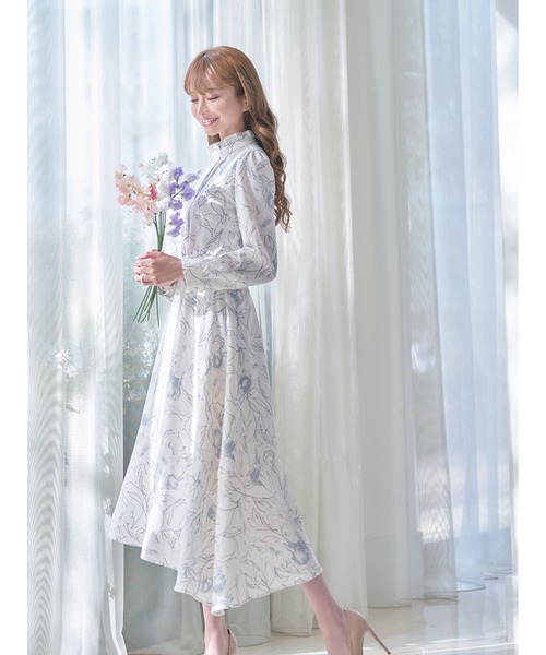 「emiriawiz」 長袖ワンピース MEDIUM ブラウン レディース_画像2