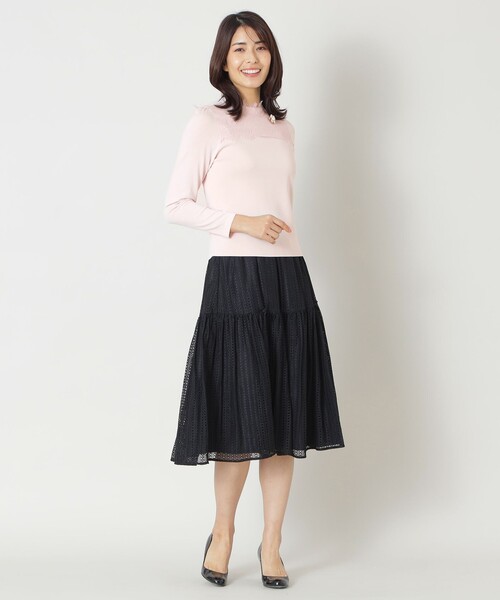 TOBECHICロングニットサーモンピンク40 TO BE CHIC（トゥー ビー シック） 長袖ニット 40 ピンク系その他2