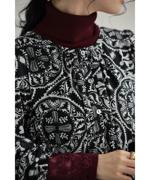 「CAWAII」 長袖ワンピース FREE ブラック レディース_画像3